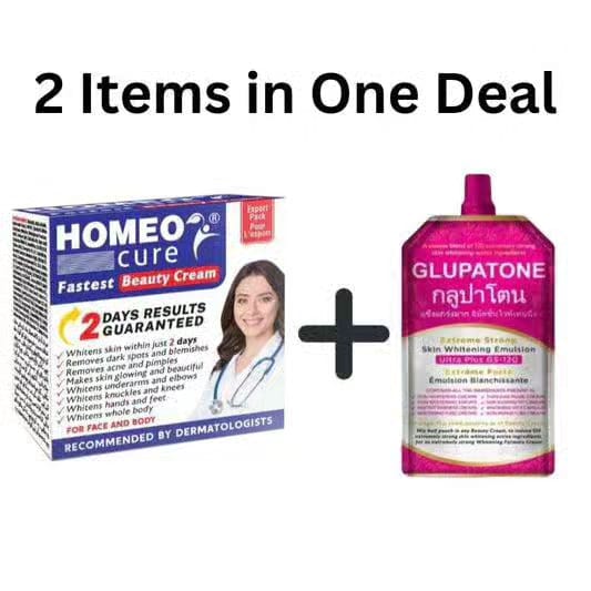 Glupatone 50ml With Homeo Cure Cream 2 in 1 Pack