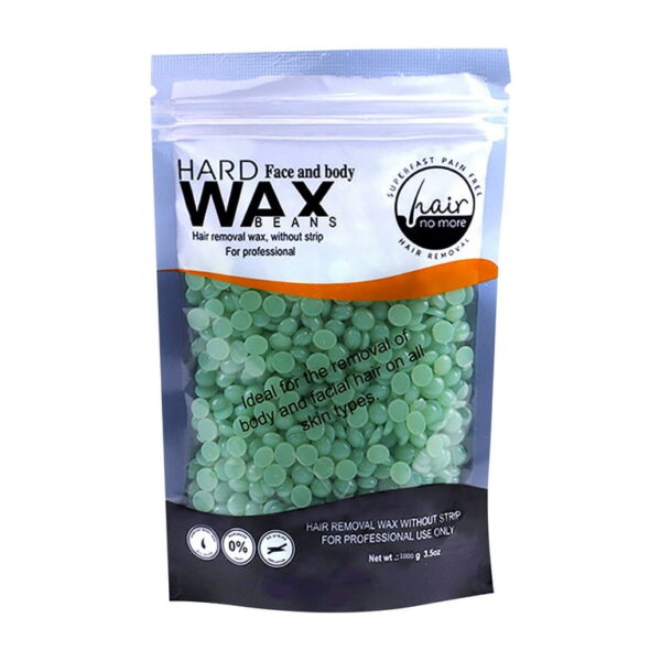 Hard Beans Wax Hair Removal Painless Beauty Wax Beans Wax Beads for All Skins Hot Film Depilatory Hard Wax Beans for Face Body Legs 100g