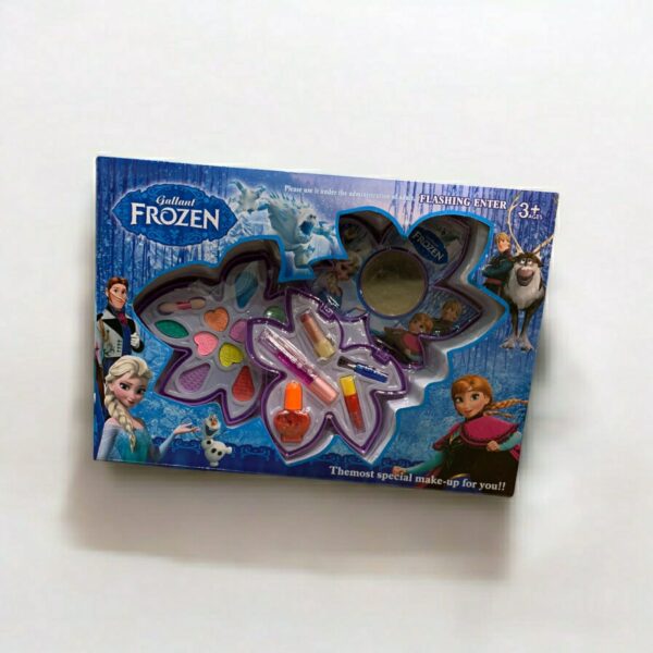 2 and 3-layer Frozen Theme Makeup Kit with Stationery, Pencils, & Stickers