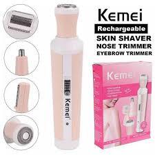 KEMEI KM-3024 Women Trimmer for Face, Nose, Eyebrow, Body 4 in 1 Shaver Suite