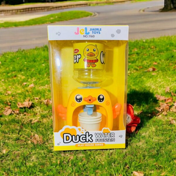 Mini Cute Simulation Duck Water Dispenser Toy Drinking Fountain Educational Play For Children