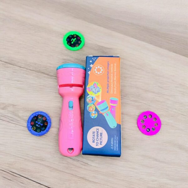 Mini Flashlight Slide Projector Toy For Kids Projector Torch With With Image Reels